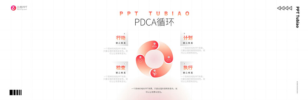 PDCA循環PPT圖表